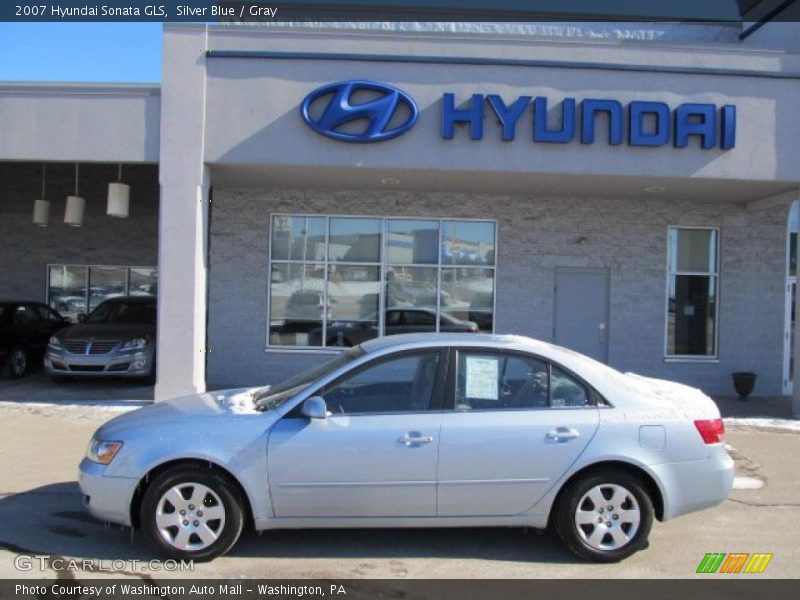 Silver Blue / Gray 2007 Hyundai Sonata GLS