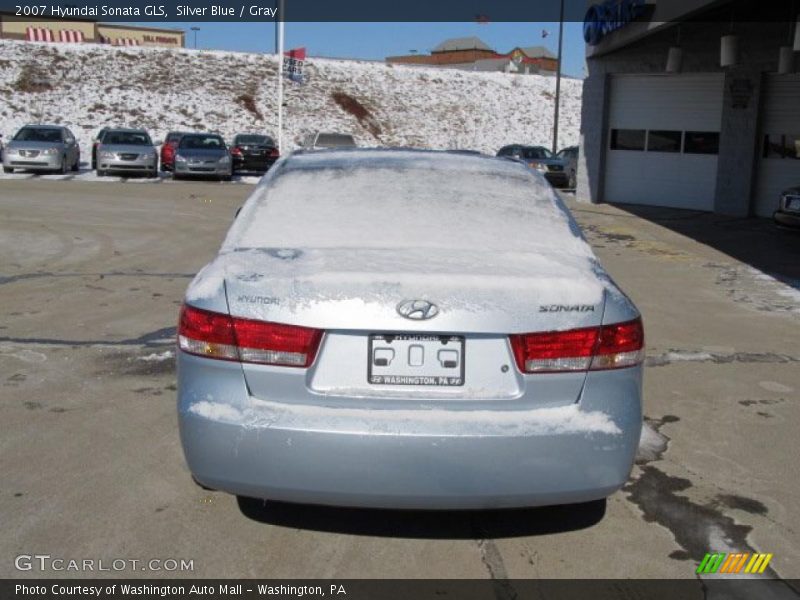 Silver Blue / Gray 2007 Hyundai Sonata GLS