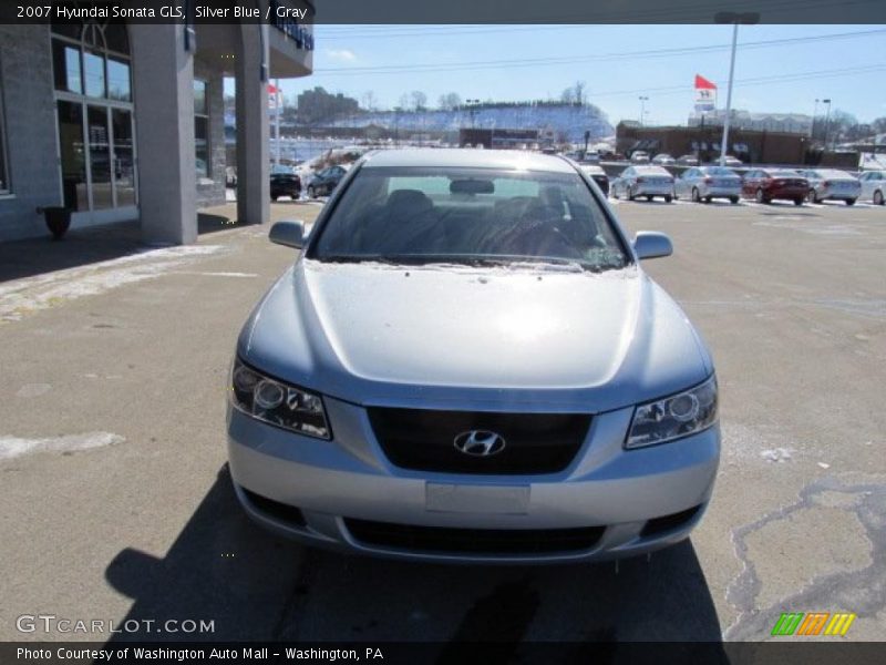 Silver Blue / Gray 2007 Hyundai Sonata GLS
