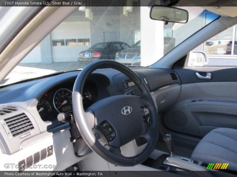 Silver Blue / Gray 2007 Hyundai Sonata GLS