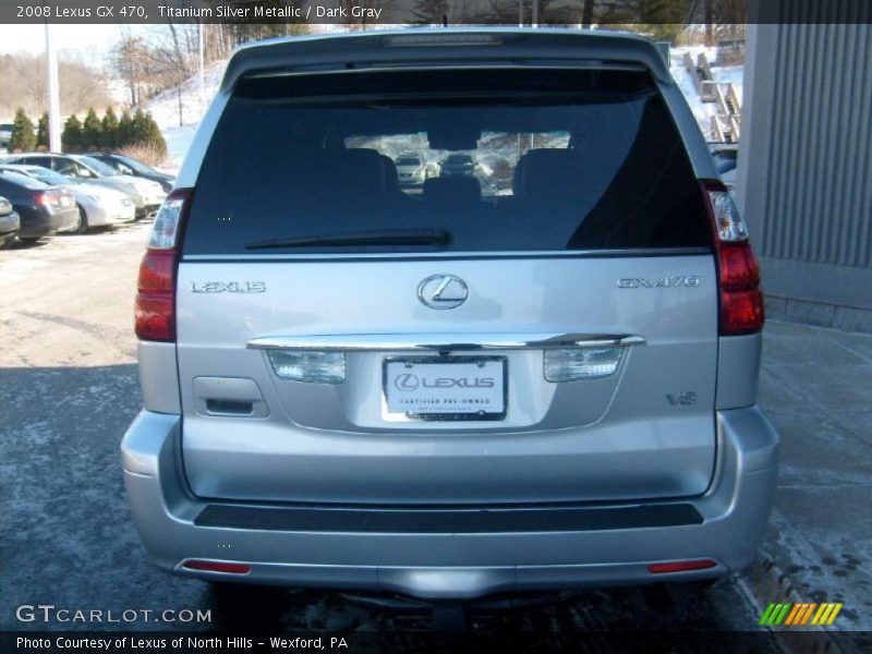 Titanium Silver Metallic / Dark Gray 2008 Lexus GX 470