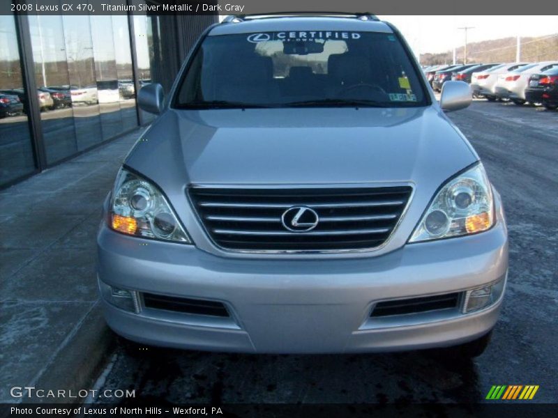 Titanium Silver Metallic / Dark Gray 2008 Lexus GX 470
