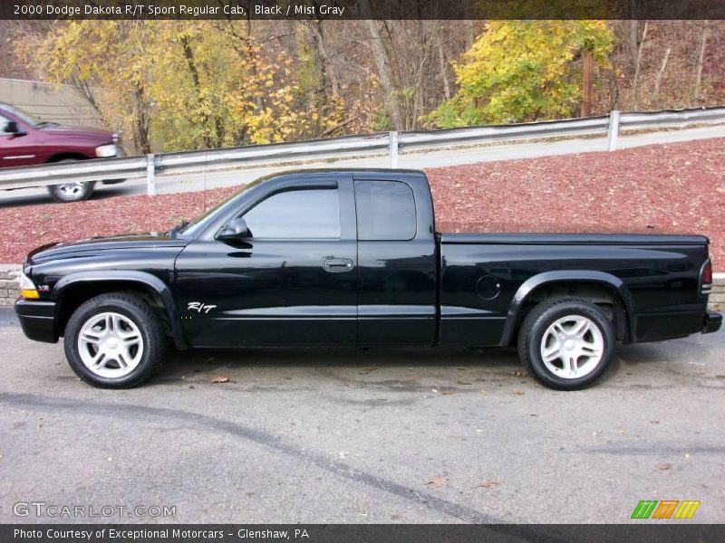 Black / Mist Gray 2000 Dodge Dakota R/T Sport Regular Cab