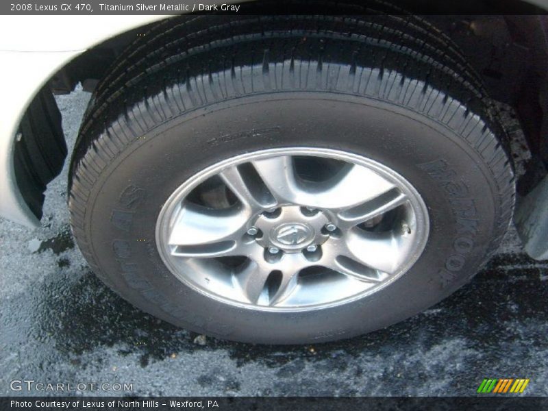 Titanium Silver Metallic / Dark Gray 2008 Lexus GX 470