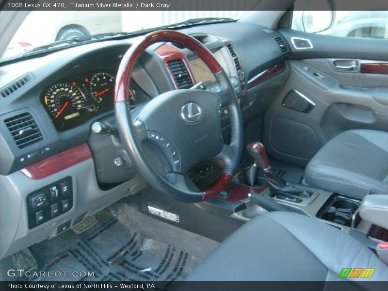 Titanium Silver Metallic / Dark Gray 2008 Lexus GX 470