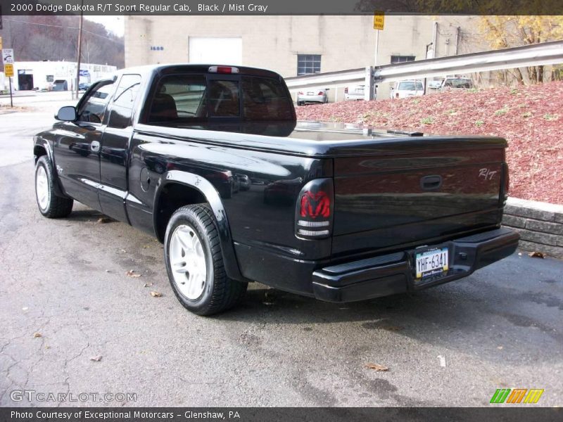 Black / Mist Gray 2000 Dodge Dakota R/T Sport Regular Cab