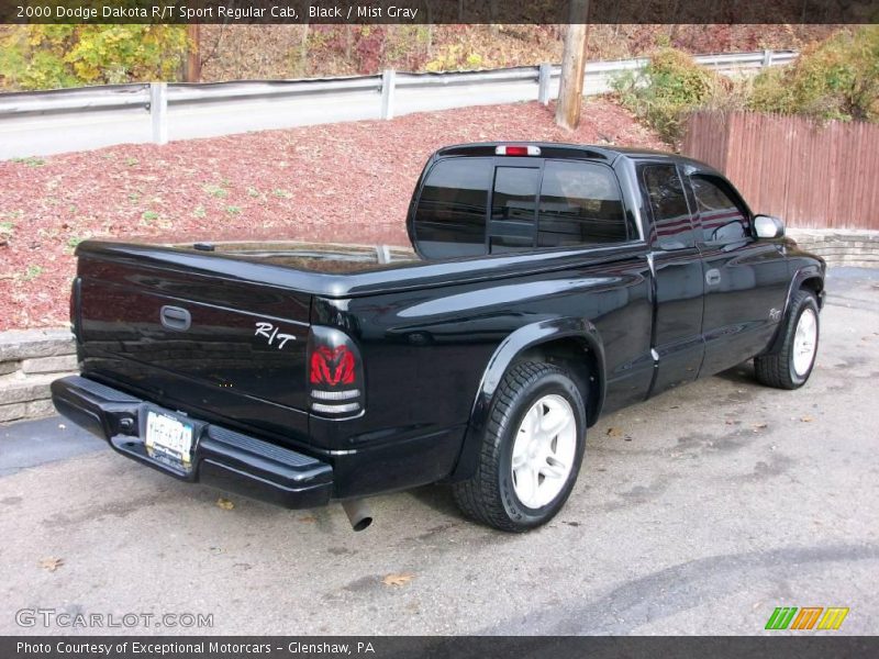 Black / Mist Gray 2000 Dodge Dakota R/T Sport Regular Cab