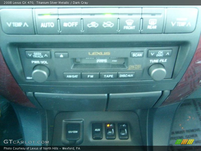 Titanium Silver Metallic / Dark Gray 2008 Lexus GX 470