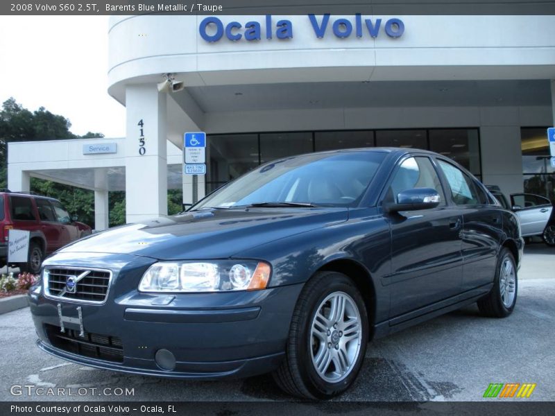 Barents Blue Metallic / Taupe 2008 Volvo S60 2.5T