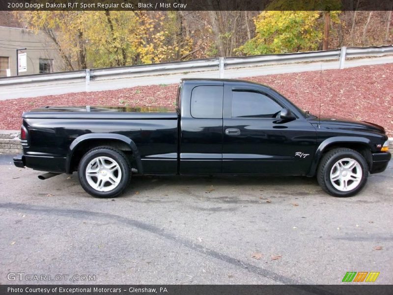 Black / Mist Gray 2000 Dodge Dakota R/T Sport Regular Cab