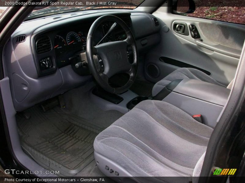 Black / Mist Gray 2000 Dodge Dakota R/T Sport Regular Cab