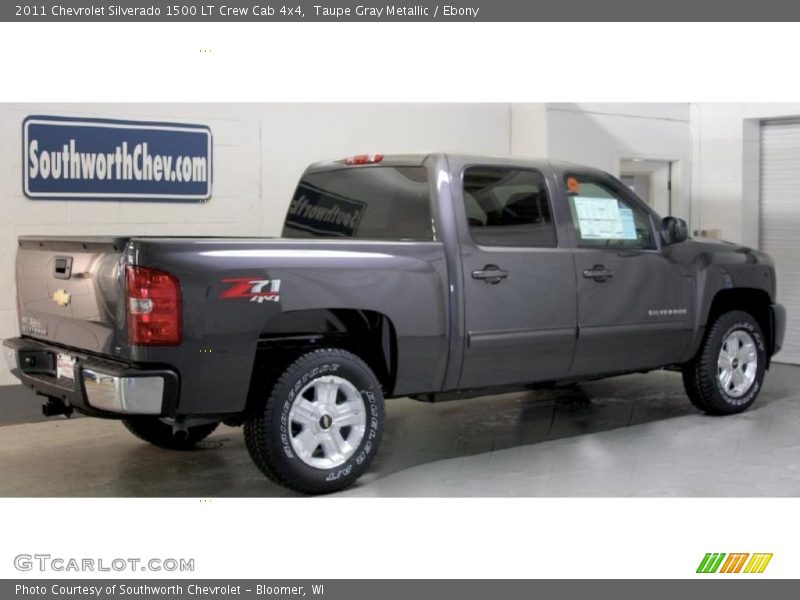 Taupe Gray Metallic / Ebony 2011 Chevrolet Silverado 1500 LT Crew Cab 4x4