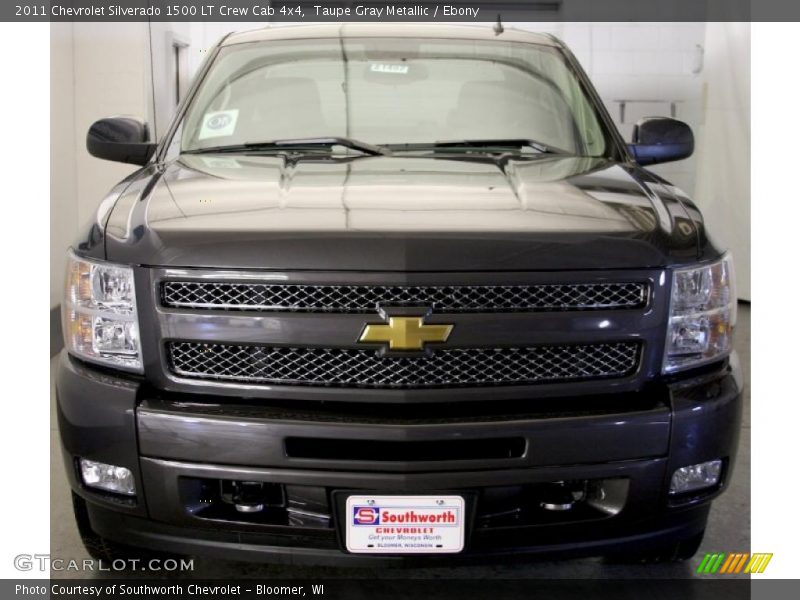 Taupe Gray Metallic / Ebony 2011 Chevrolet Silverado 1500 LT Crew Cab 4x4