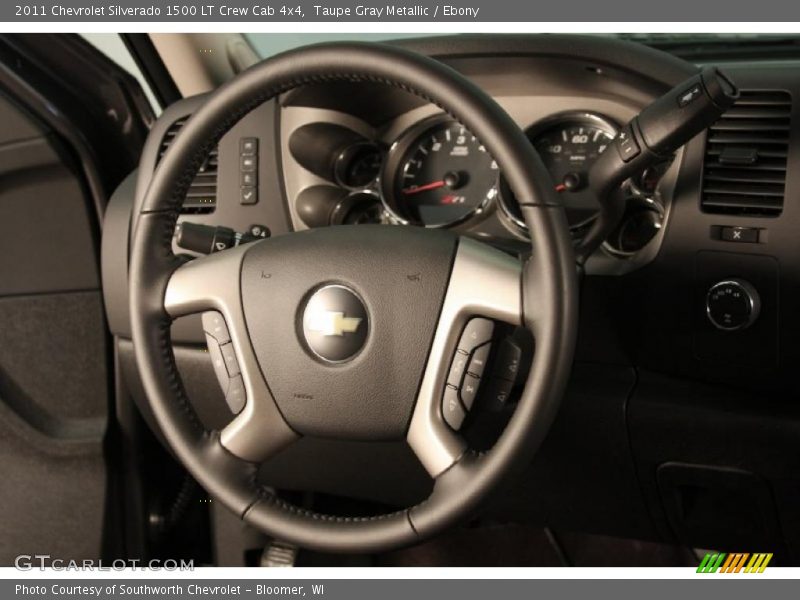 Taupe Gray Metallic / Ebony 2011 Chevrolet Silverado 1500 LT Crew Cab 4x4