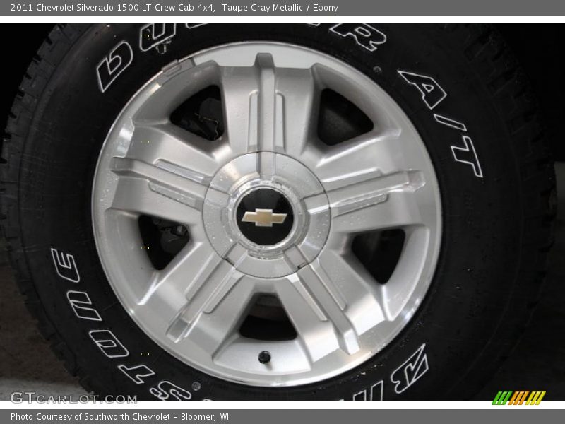 Taupe Gray Metallic / Ebony 2011 Chevrolet Silverado 1500 LT Crew Cab 4x4
