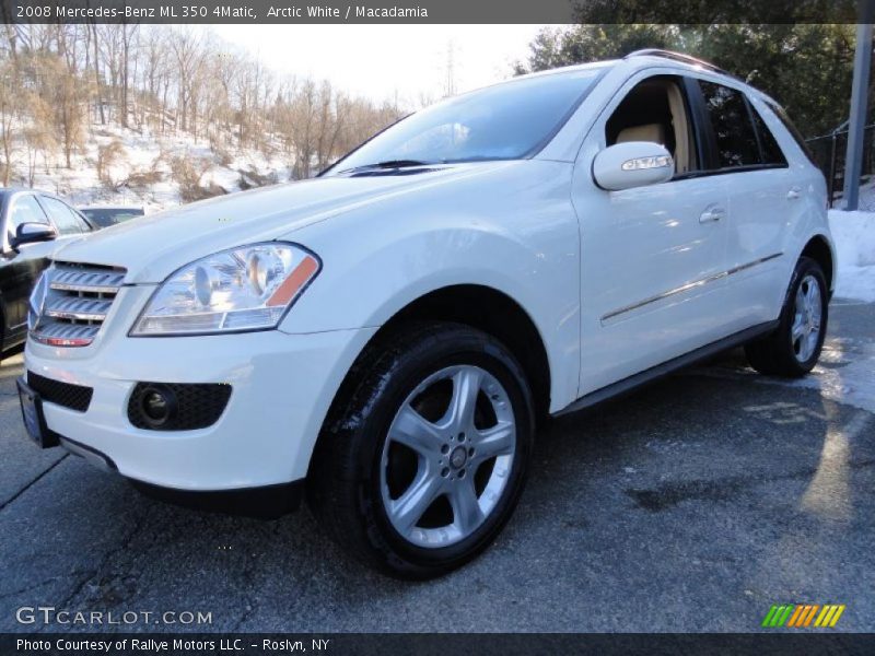 Arctic White / Macadamia 2008 Mercedes-Benz ML 350 4Matic