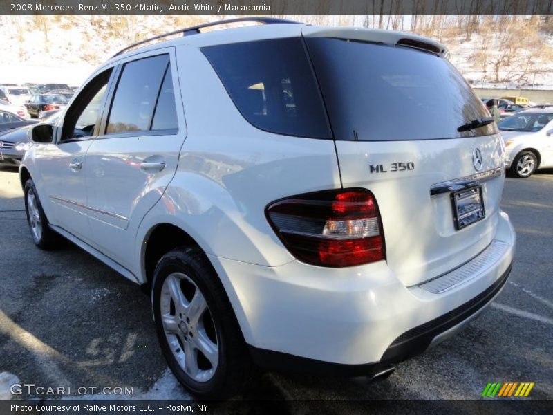 Arctic White / Macadamia 2008 Mercedes-Benz ML 350 4Matic