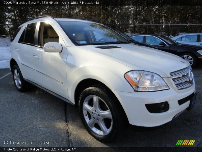 Arctic White / Macadamia 2008 Mercedes-Benz ML 350 4Matic