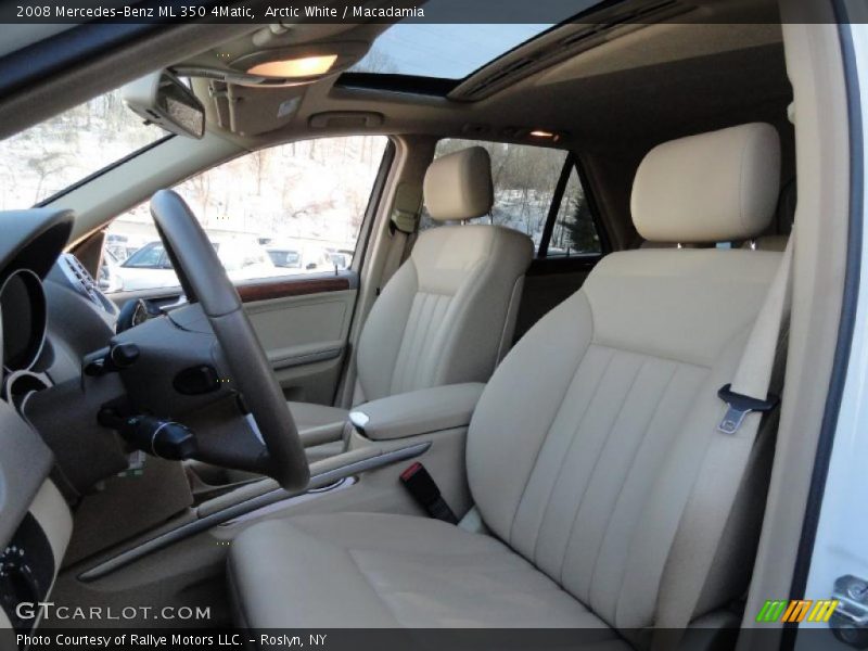 Arctic White / Macadamia 2008 Mercedes-Benz ML 350 4Matic