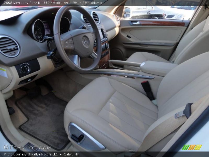 Arctic White / Macadamia 2008 Mercedes-Benz ML 350 4Matic