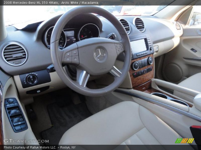 Arctic White / Macadamia 2008 Mercedes-Benz ML 350 4Matic