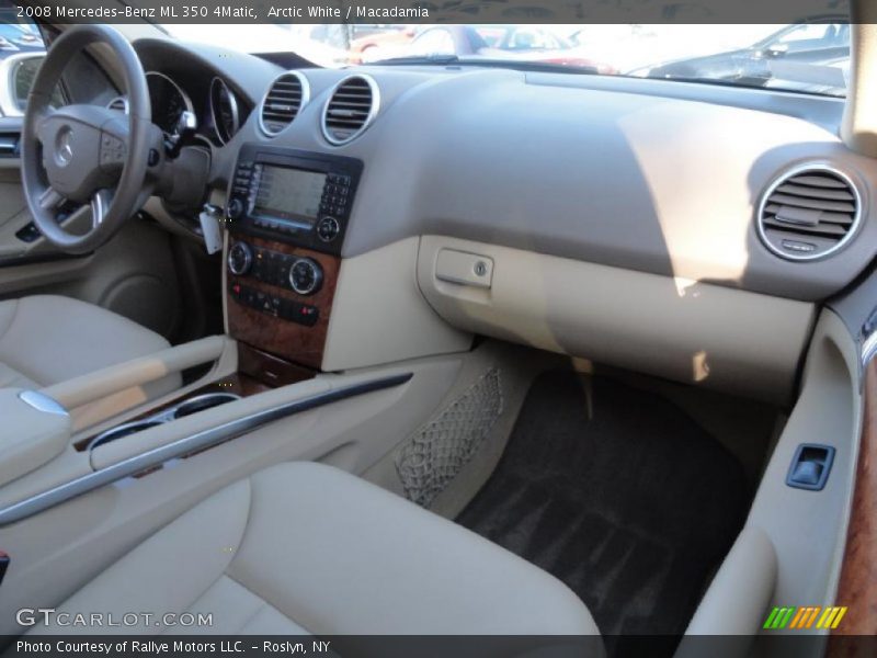 Arctic White / Macadamia 2008 Mercedes-Benz ML 350 4Matic