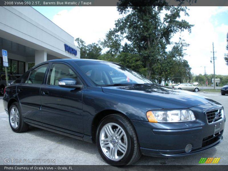 Barents Blue Metallic / Taupe 2008 Volvo S60 2.5T