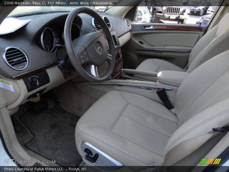 Arctic White / Macadamia 2008 Mercedes-Benz GL 450 4Matic