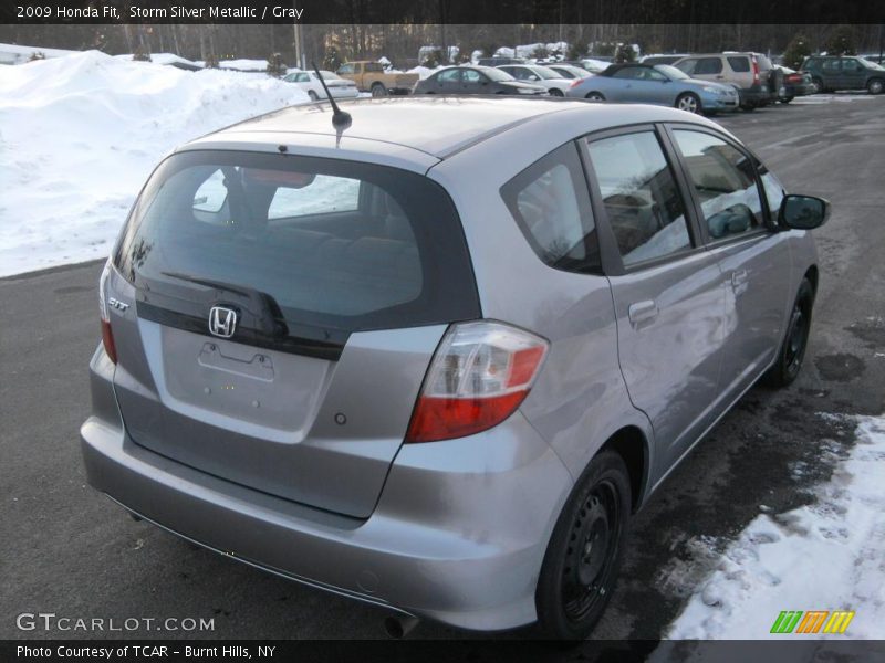 Storm Silver Metallic / Gray 2009 Honda Fit
