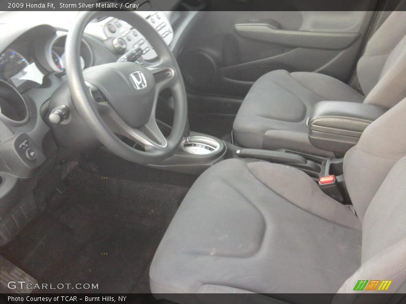 Storm Silver Metallic / Gray 2009 Honda Fit