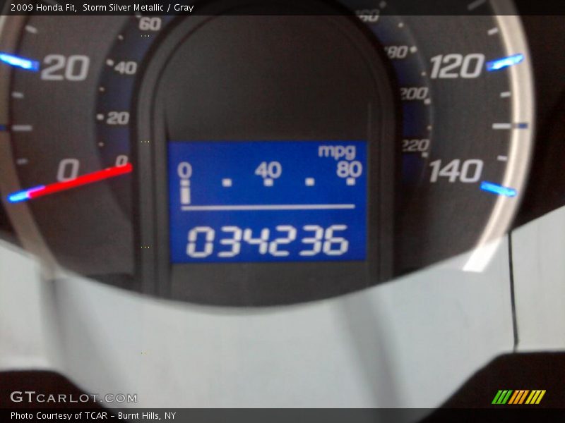 Storm Silver Metallic / Gray 2009 Honda Fit