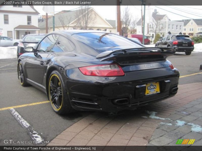 Black / Black Full Leather 2007 Porsche 911 Turbo Coupe