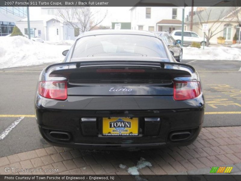 Black / Black Full Leather 2007 Porsche 911 Turbo Coupe