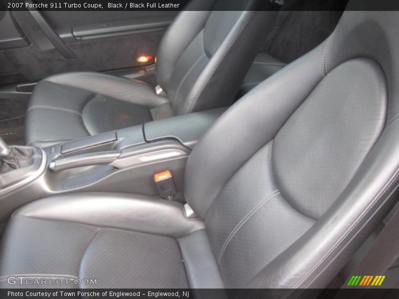 Black / Black Full Leather 2007 Porsche 911 Turbo Coupe