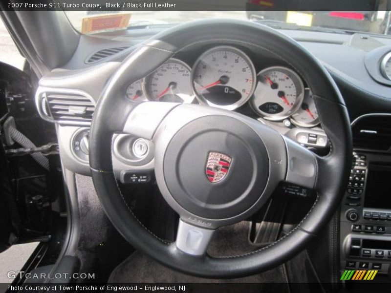 Black / Black Full Leather 2007 Porsche 911 Turbo Coupe