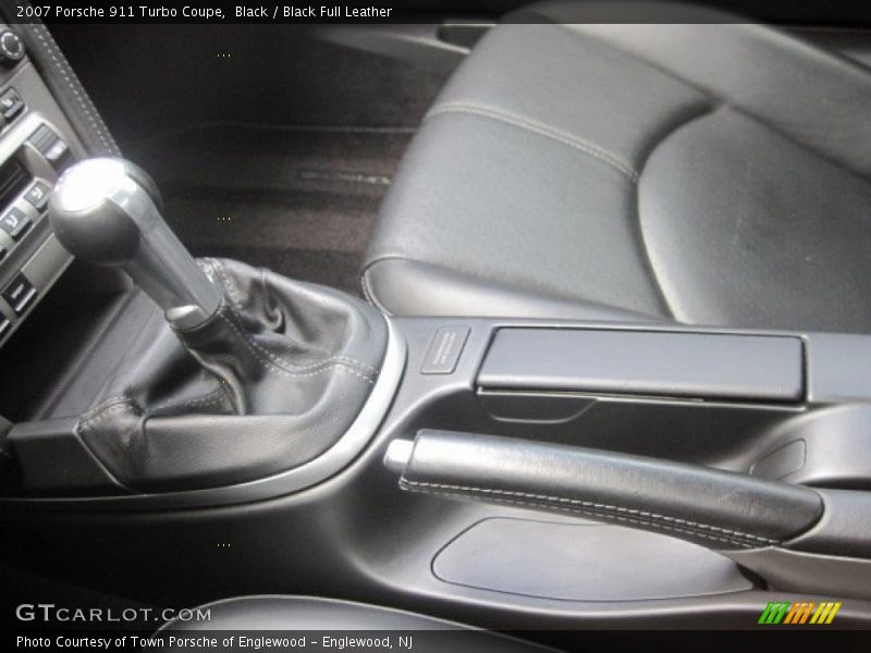 Black / Black Full Leather 2007 Porsche 911 Turbo Coupe
