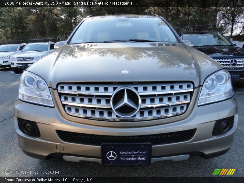 Sand Beige Metallic / Macadamia 2008 Mercedes-Benz ML 350 4Matic