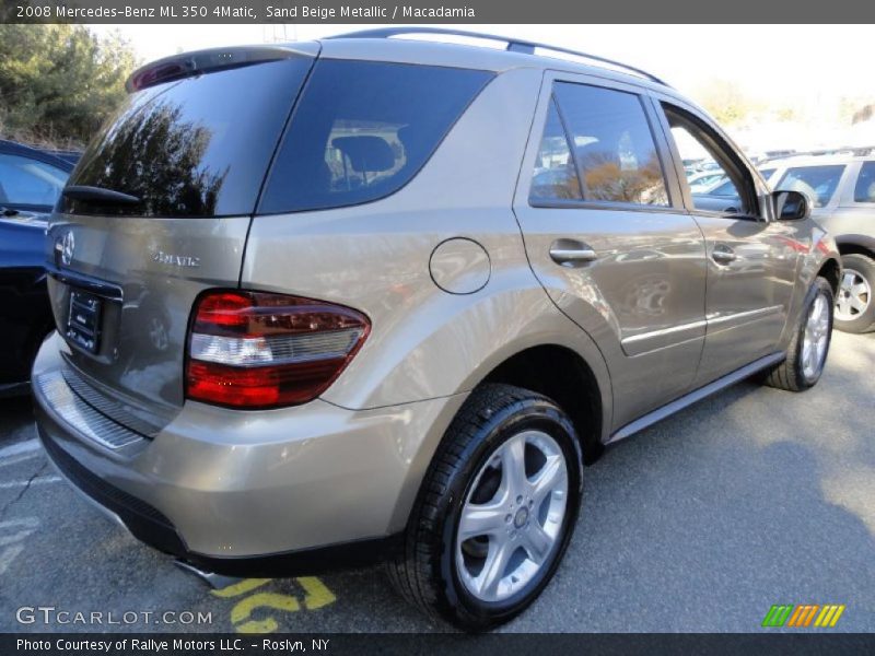 Sand Beige Metallic / Macadamia 2008 Mercedes-Benz ML 350 4Matic