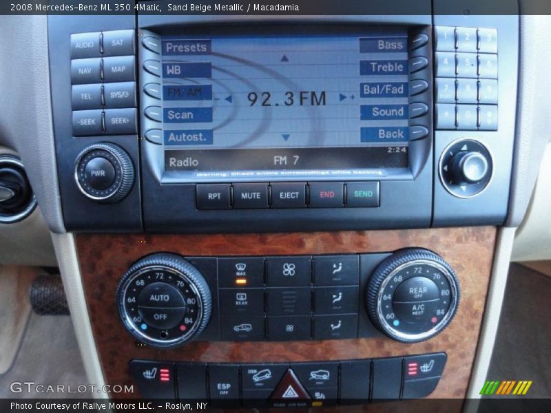 Sand Beige Metallic / Macadamia 2008 Mercedes-Benz ML 350 4Matic