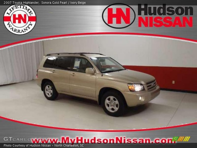Sonora Gold Pearl / Ivory Beige 2007 Toyota Highlander