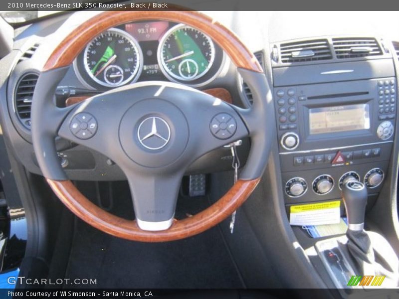 Black / Black 2010 Mercedes-Benz SLK 350 Roadster