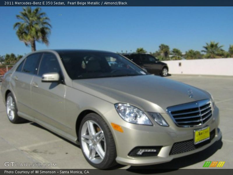 Pearl Beige Metallic / Almond/Black 2011 Mercedes-Benz E 350 Sedan