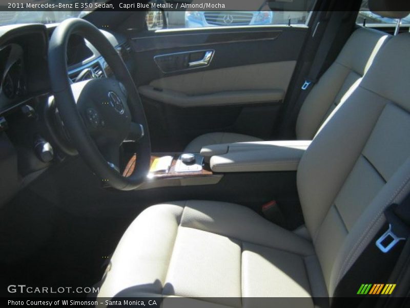 Capri Blue Metallic / Almond/Mocha 2011 Mercedes-Benz E 350 Sedan