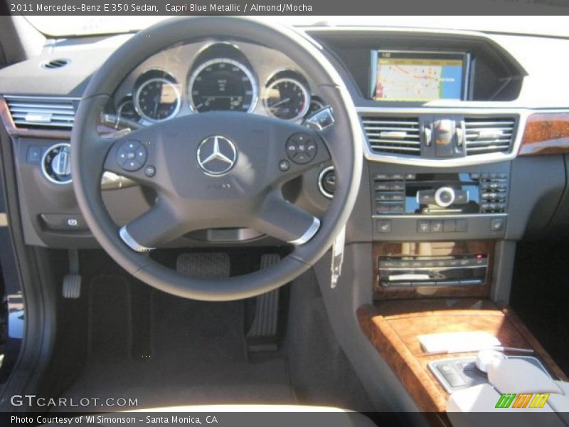 Capri Blue Metallic / Almond/Mocha 2011 Mercedes-Benz E 350 Sedan