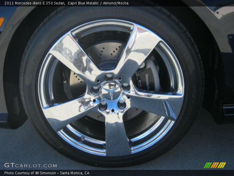 Capri Blue Metallic / Almond/Mocha 2011 Mercedes-Benz E 350 Sedan