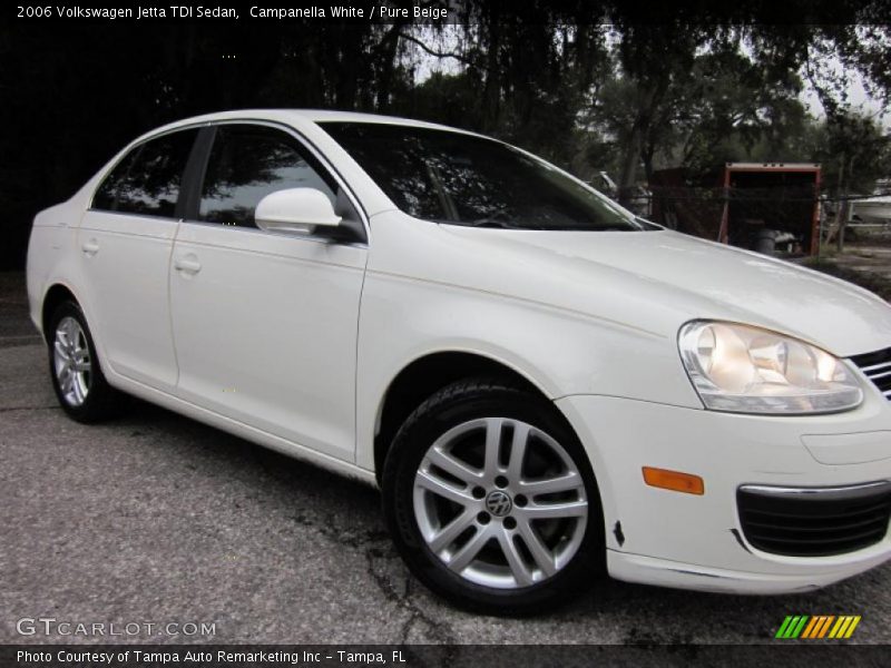 Campanella White / Pure Beige 2006 Volkswagen Jetta TDI Sedan