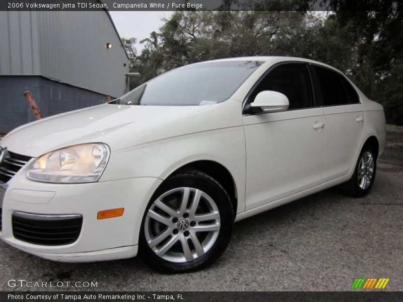 Campanella White / Pure Beige 2006 Volkswagen Jetta TDI Sedan