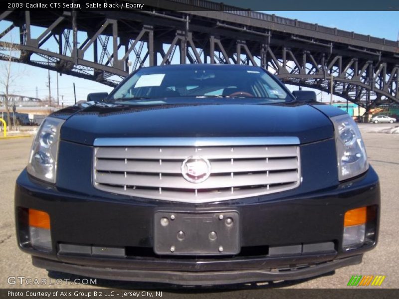 Sable Black / Ebony 2003 Cadillac CTS Sedan