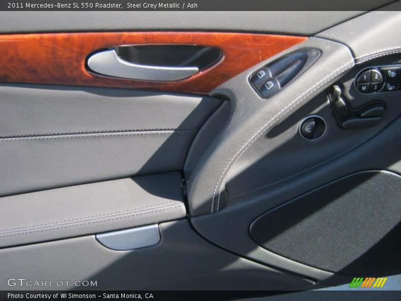 Steel Grey Metallic / Ash 2011 Mercedes-Benz SL 550 Roadster