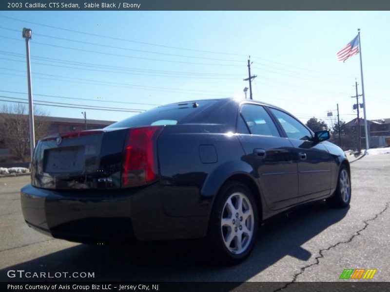 Sable Black / Ebony 2003 Cadillac CTS Sedan